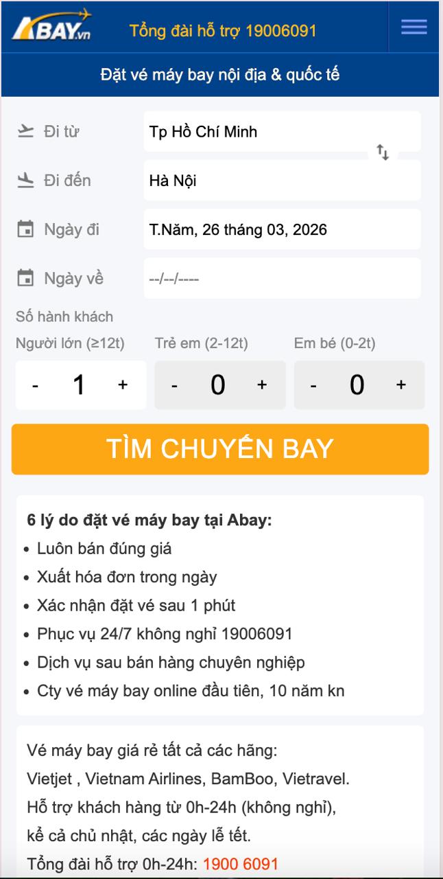 APP VÉ MÁY BAY ABAY 2