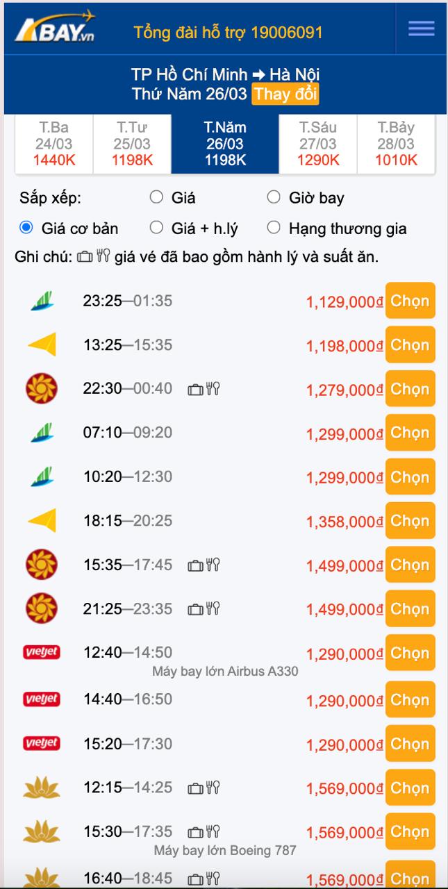 APP VÉ MÁY BAY ABAY 3